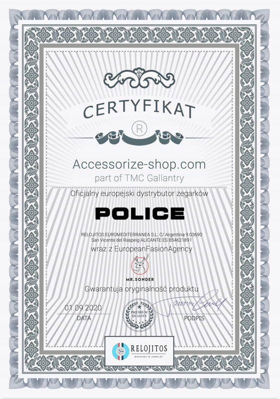 Biżuteria POLICE PEJGB2112334. Bransoletka, Kolor brązowy. Mężczyzna.