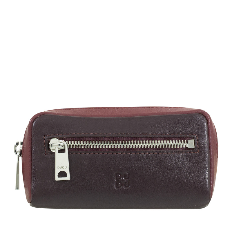 Dudu etui na klucze skóra naturalna z 2 karabińczykami z kieszenią