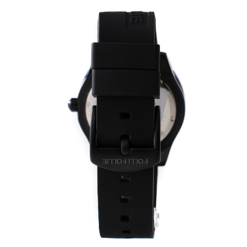 Zegarek FOLLI FOLLIE WF13Y028ZPU. Kwarcowy, Kolor czarny. Kobieta.