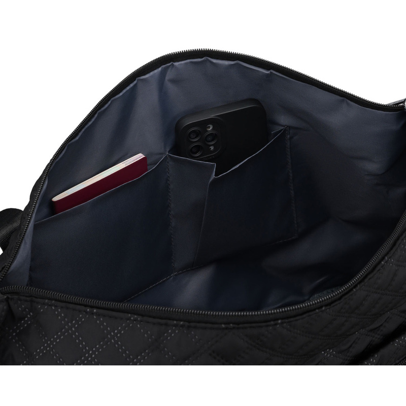 Czarna, treningowa torba wykonana z poliestru, jednokomorowa - Peterson