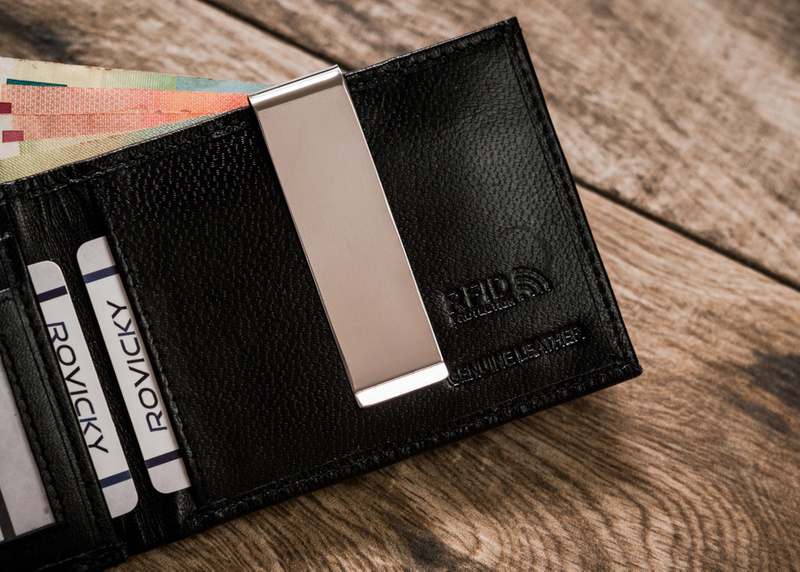 Etui na karty z miejscem na banknoty Rovicky RFID