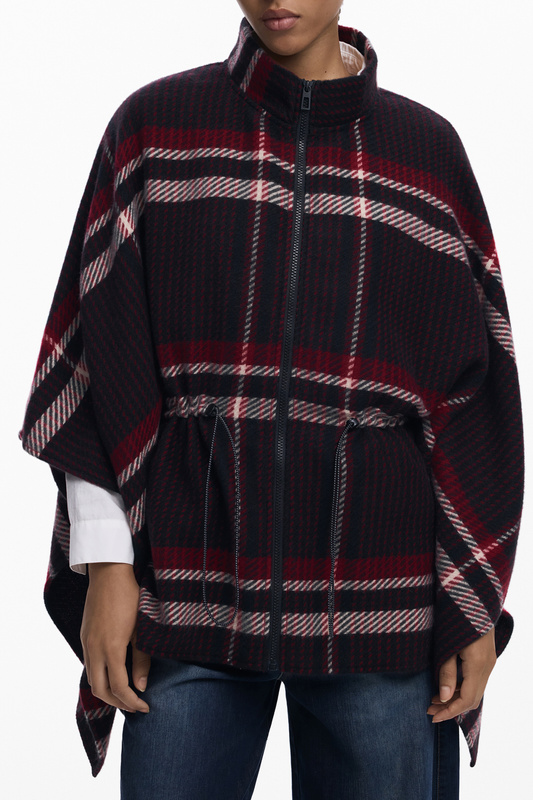 DESIGUAL DAMSKI CZARNY PONCHO