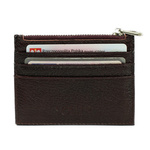 Skórzany portfel na karty z zamkiem etui slim Solier SW42 RED