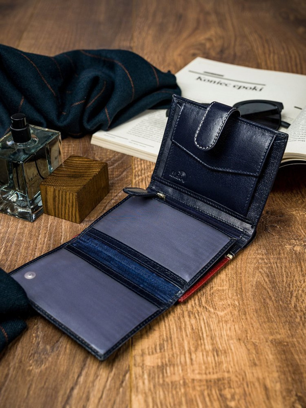 Portfel Skórzany Męski Elegancki RFID Skóra Naturalna Rovicky Duży