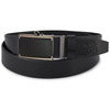 Pasek męski skórzany klamra automat czarny Beltimore A08 : Kolory - czarny, Rozmiar pasków - r.115-130 cm