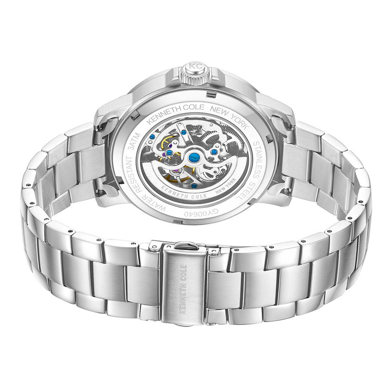 Zegarek KENNETH COLE KCWGY0064002. Automatyczny, Kolor niebieski. Mężczyzna.