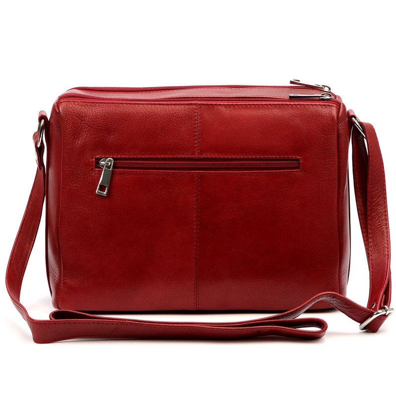 EL FORREST damska listonoszka skóra naturalna torebka na ramię kieszenie