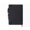Czarny notes w twardej oprawie formacie A5 zadrukowany w kropki - Peterson
