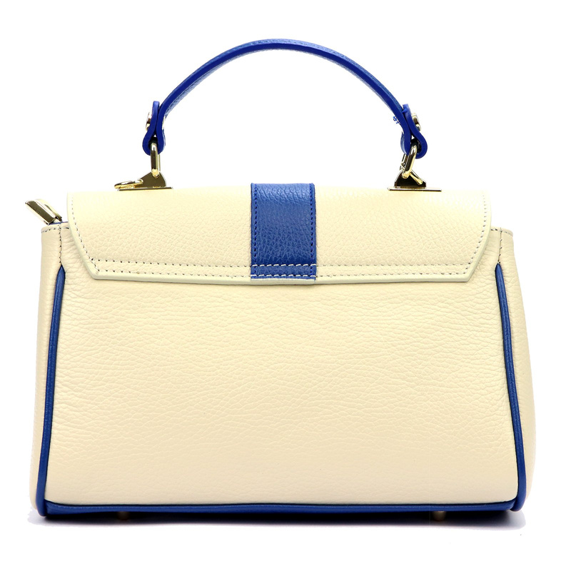 Luka Skórzana damska listonoszka z paskiem z organizerem torebka do ręki