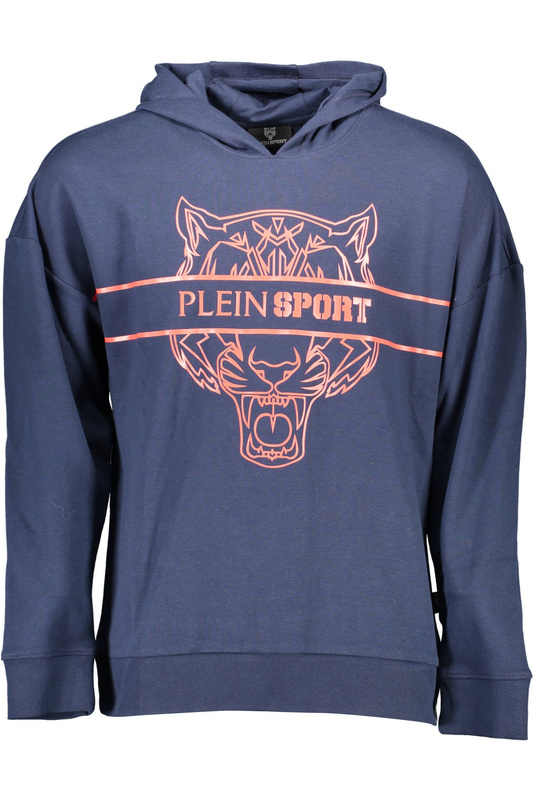 BLUZA PLEIN SPORT BEZ ZAMKA MĘSKA NIEBIESKA