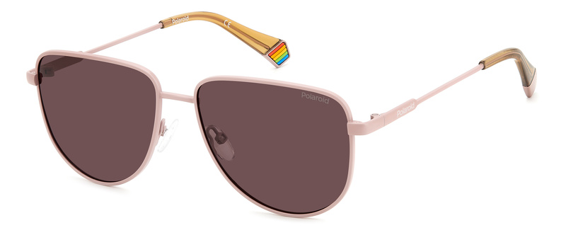 Okulary POLAROID PLD6196SX8KJ. Okulary przeciwsłoneczne, Kolor różowy. Unisex.