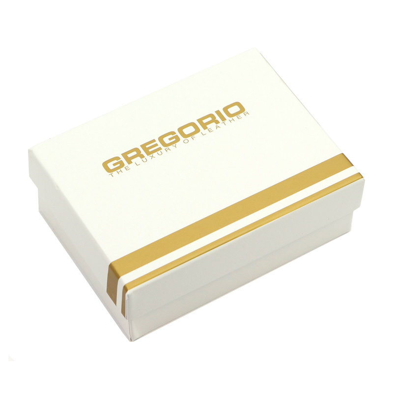 Gregorio mały portfel damski skóra naturalna lakierowana portmonetka motyle