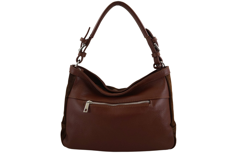 Torebka Barberinis zamszowa klasyczna - Brązowa