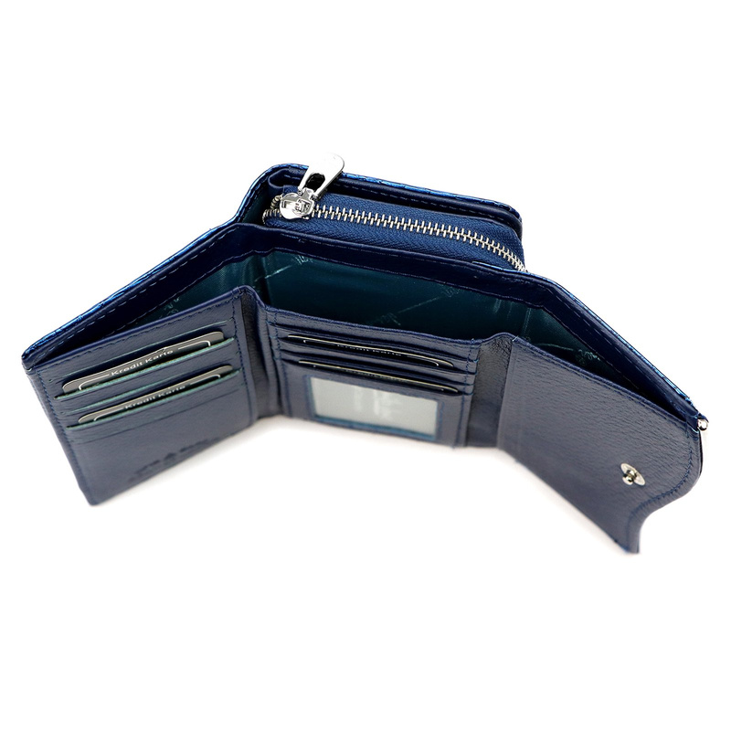 Jennifer Jones damski portfel skórzany wzór skóra krokodyla portmonetka