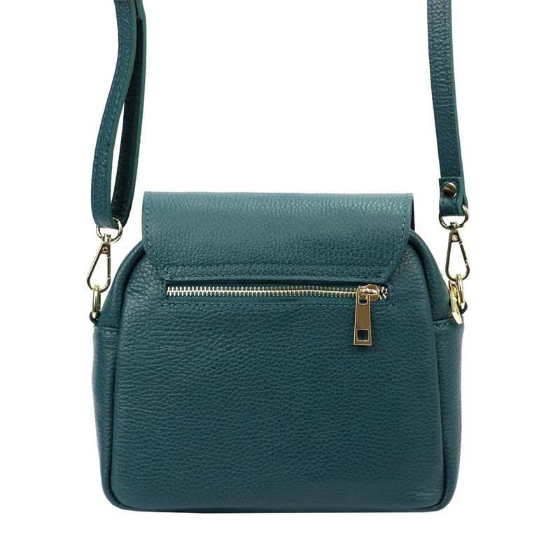 Skórzana zgrabna elegancka damska listonoszka z kieszeniami na ramię Luka