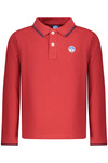 DZIECIĘCA KOSZULKA POLO Z DŁUGIM RĘKAWEM NORTH SAILS, CZERWONA