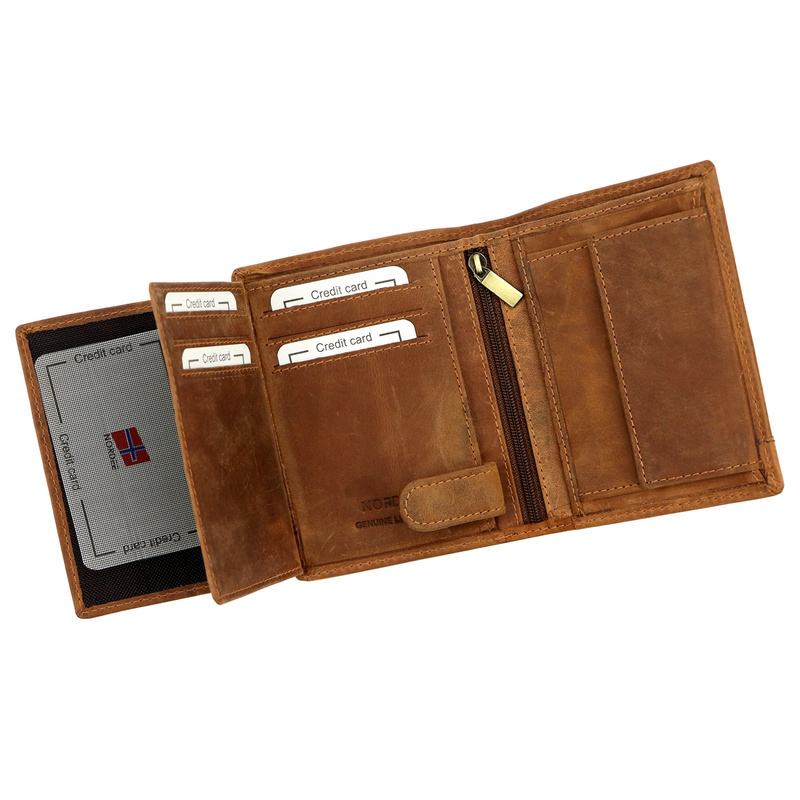 Skórzany męski portfel Nordee HJORT N4