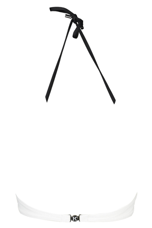 KARL LAGERFELD BEACHSEAR KOSTIUM K�PIELOWY G�RA DAMSKA BIA�A