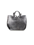 Torebka shopper z cielęcej skóry bycast Giulia Monti GM1653 DL27 – metaliczny grafit