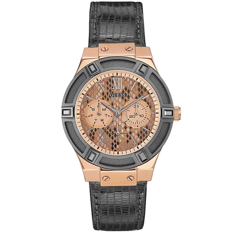 Zegarek GUESS W0289L4. Kwarcowy, Kolor brązowy. Kobieta.