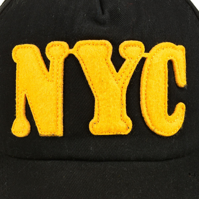 Czarna Czapka z daszkiem baseballówka vintage regulowana NYC cz-m-23