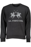 LA MARTINA CZARNA męska bluza przez głowę
