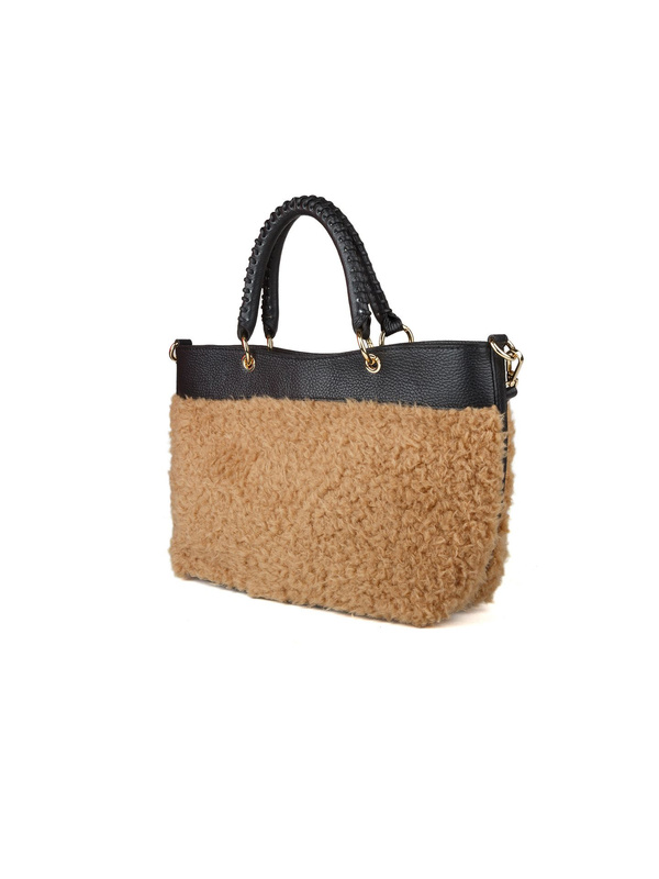 Damska torebka tote Giulia Monti GM1603 piaskowo-czarna