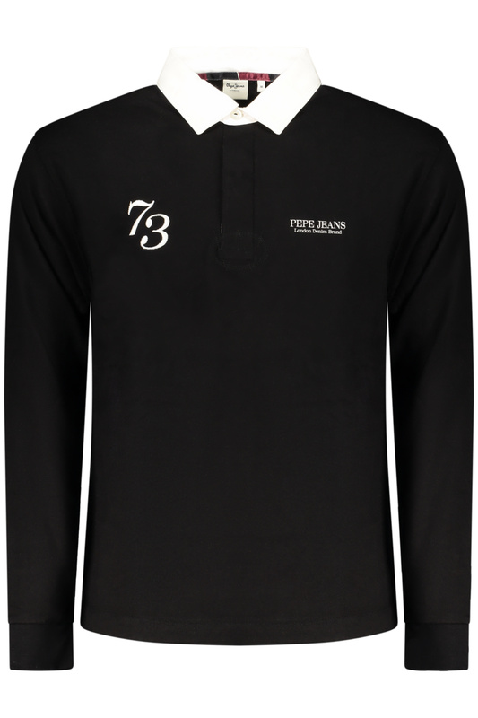 PEPE JEANS MĘSKA KOSZULKA POLO Z DŁUGIM RĘKAWEM, CZARNA