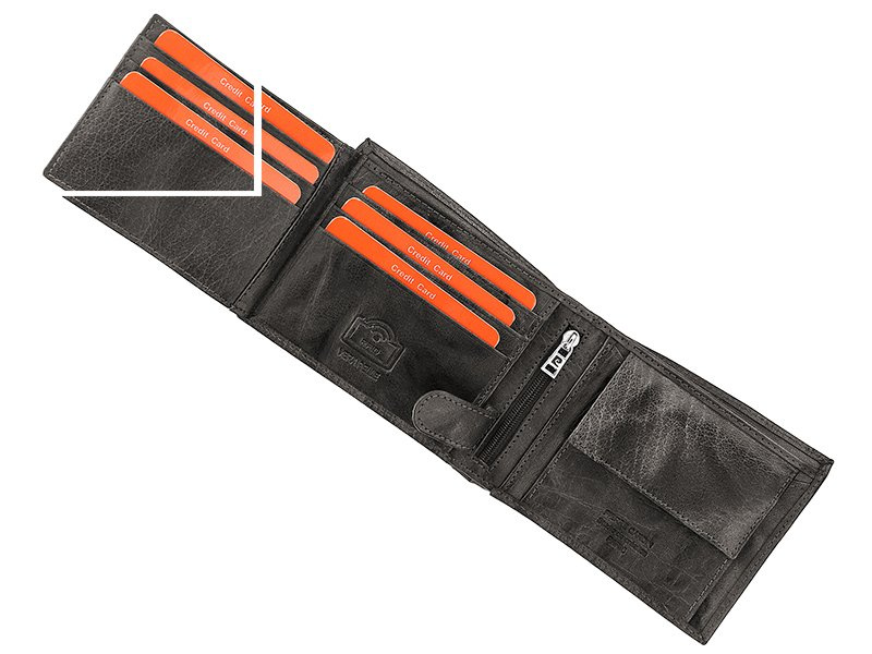 Rozbudowany elegancki Skórzany męski portfel od Pierre Cardin FOSSIL z RFID
