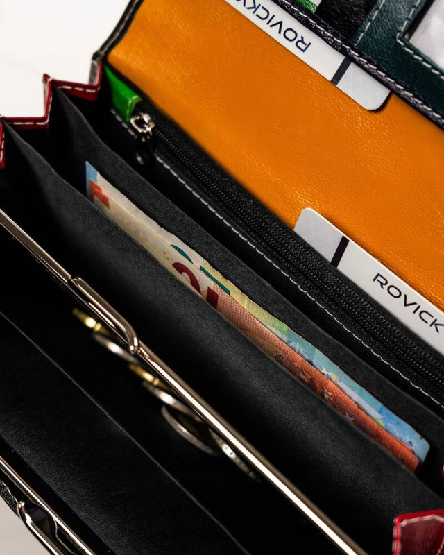 Skórzany portfel damski na zatrzask 4U Cavaldi