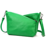 Modna damska skórzana listonoszka torebka na ramię z kieszenią Luka