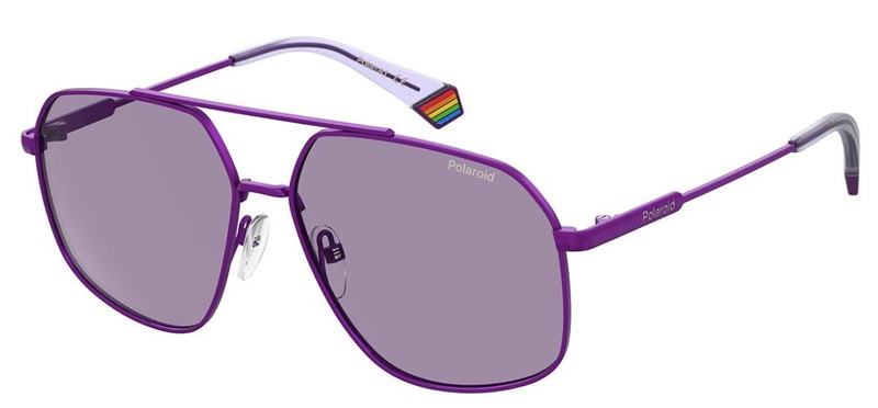 Okulary POLAROID PLD6173SB3V. Okulary przeciwsłoneczne, Kolor fioletowy. Unisex.