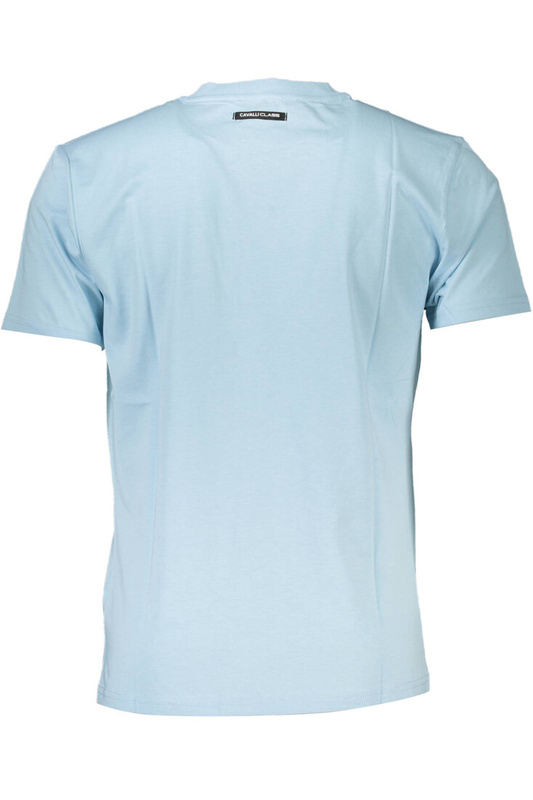 CAVALLI CLASS T-SHIRT MĘSKI Z KRÓTKIM RĘKAWEM JASNONIEBIESKI
