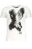 T-SHIRT M�SKI Z KR�TKIM R�KAWEM KLASY CAVALLI BIA�Y