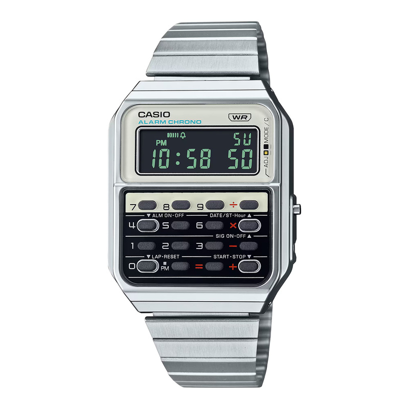 Zegarek CASIO CA-500WE-7BEF. Kwarcowy, Kolor szary. Mężczyzna.