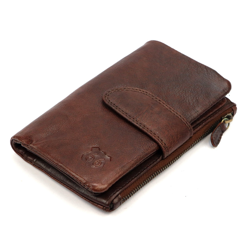 Route 66 damska portmonetka skóra naturalna podłużny duży portfel pionowy