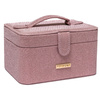 Różowa szkatułka na biżuterię zamykana zamkiem magnetycznym - Peterson