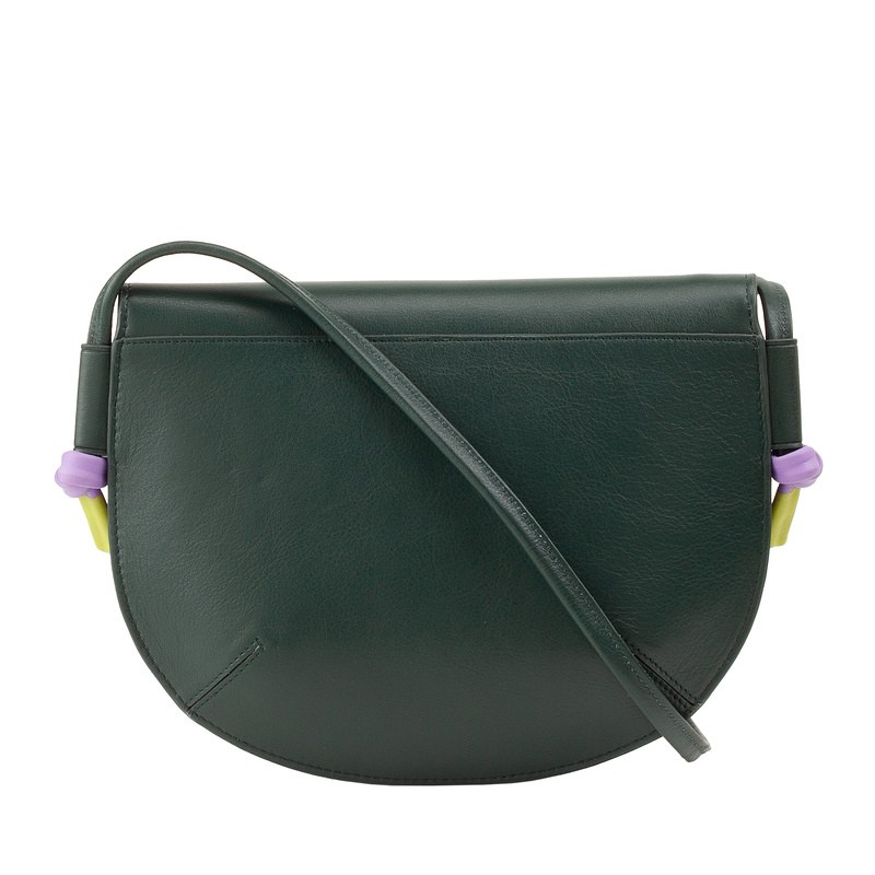 Designerska damska listonoszka skórzana torebka przez ramię z klapą DUDU