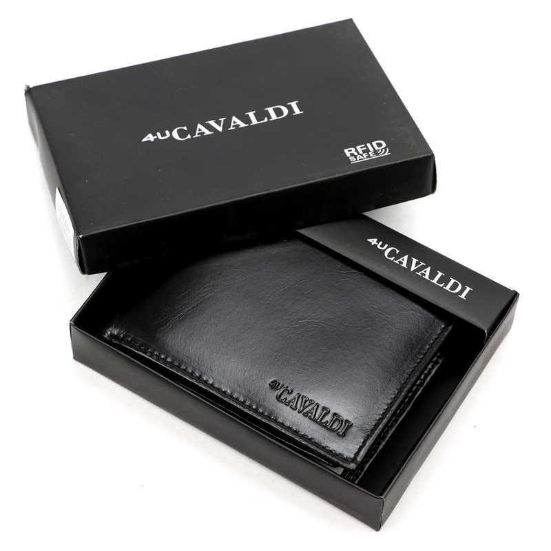 Skórzany męski portfel Cavaldi 0670-P-BS RFID