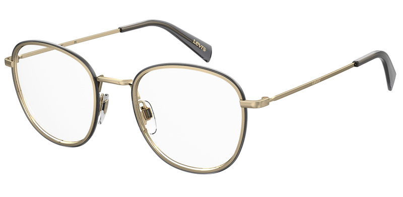 Okulary LEVI'S LV-1027-2F7. Okulary, Kolor szary złoty. Kobieta.