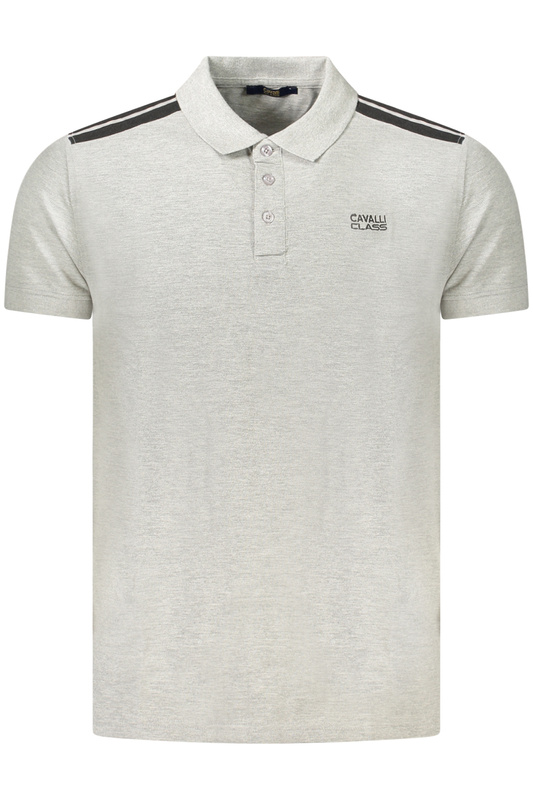 CAVALLI CLASS POLO KRÓTKI RĘKAW MĘSKI SZARY