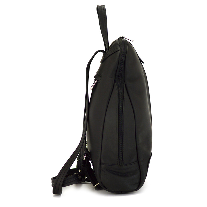 Voyager damski miejski plecak skóra naturalna duży z kieszeniami