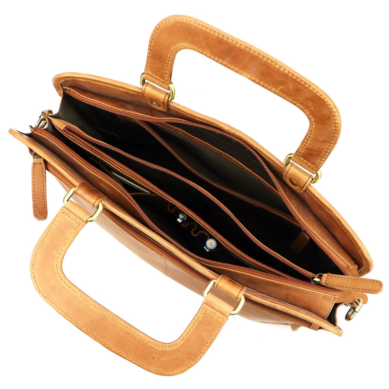 Always Wild aktówka na dokumenty teczka skórzana duża torba do pracy