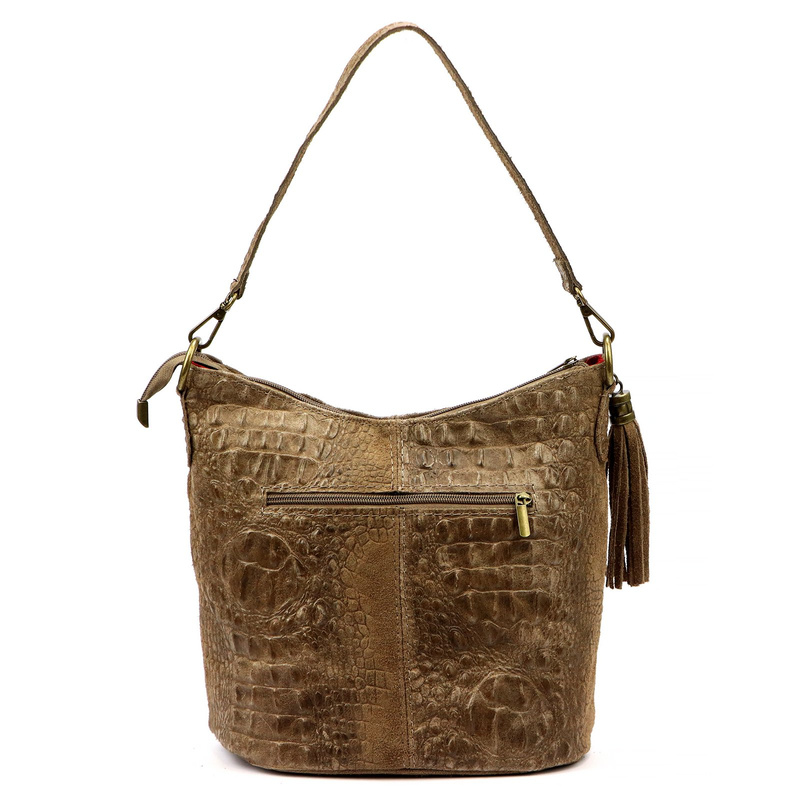 Damska torebka ze skóry naturalnej Luka 26-027 CROCO