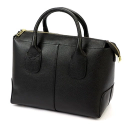 Luka Skórzany damski pojemny kuferek do ręki torebka na ramię z paskiem