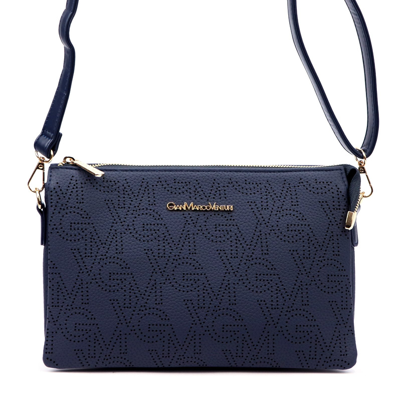 Gian Marco Venturi Listonoszka Na Ramię Damska Mała Skóra Eko Organizer