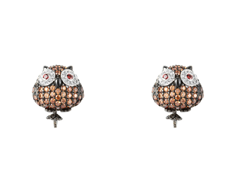 Biżuteria LANCASTER JLA-EAR-OWL-4. PENDING, Kolor czarny brązowy. Kobieta.