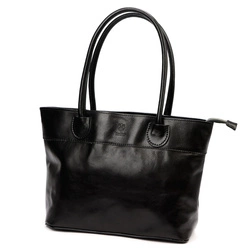 Skórzana duża elegancka damska shopperbag torebka na ramię Florence