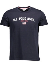 T-SHIRT US POLO Z KRÓTKIMI RĘKAWAMI MĘSKI NIEBIESKI