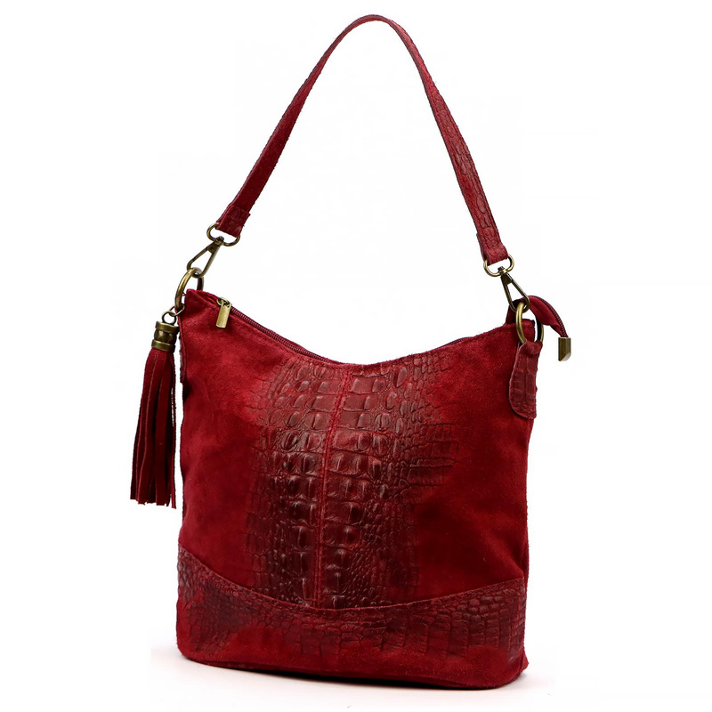 Damska torebka ze skóry naturalnej Luka 26-027 CROCO